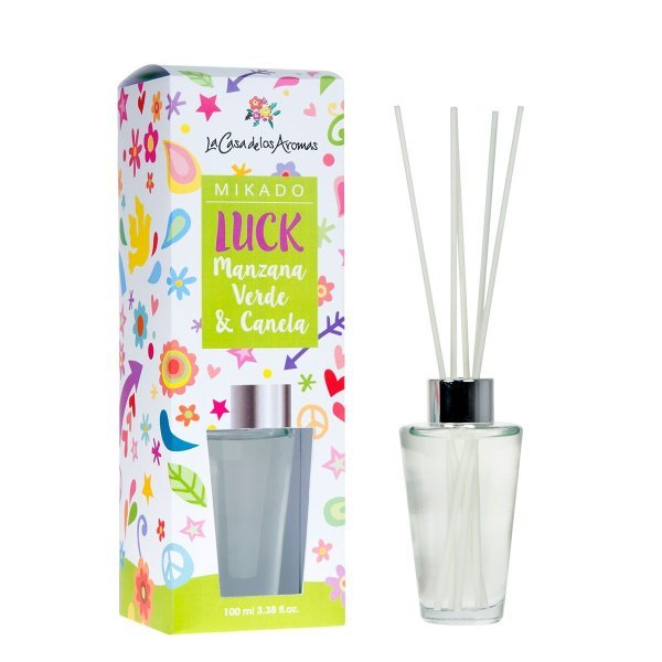 Luck Green Apple &amp; Cinnamon Conical Mikado 100ml