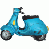 BLUE SCOOTER ФОЛЬГА ВОЗДУШНЫЙ ШАР 85 CM