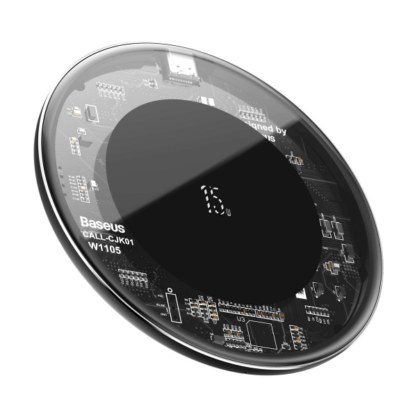 Baseus Simple Wireless Charger, 15W Transparent