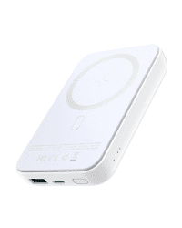 Joyroom power bank 10000mAh 20W Power Delivery Quick Charge magnetyczna wireless Qi charger 15W for iPhone MagSafe compatible white (JR-W020 white)