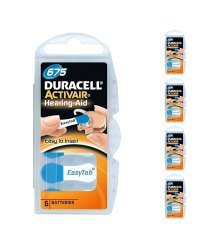 Duracell PR44 / V675AT / DA675 / Zinc Air 1.45V Батарейка Таблетка Для Слуховых Аппаратов (6 штук)