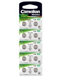 Camelion AG3 / LR41 / SR41W / 392 / GP92A / 192 / Alkaline 1.5V Батарея (10шт.)