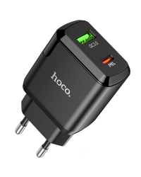 Hoco N5 PD20W универсальное зарядное устройство USB / 5V / 3A черная