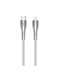 Forever Sleek cable USB-C - Lightning 1,0 m 27W white