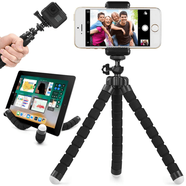 Goodbuy Tripod Гибкий штатив держатель для телефона черный