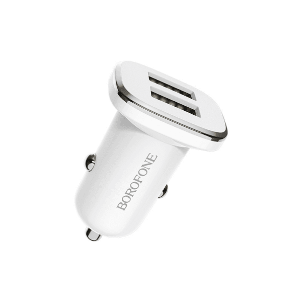 Borofone Car charger BZ12 Lasting Power - 2xUSB - 2,4A white