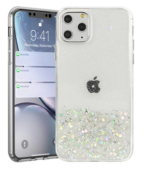 Fusion glue glitter силиконовый чехол для Apple iPhone 13 Pro прозрачный