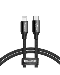 Baseus Yiven CATLYW-C01 USB-C -> Lightning провод для зарядки 18W / PD 2.0 / 100 cm черный