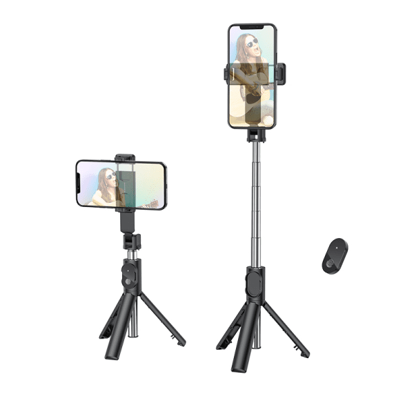 Borofone Selfie Stick BY7 Magic Mirror bluetooth with tripod and remote control black