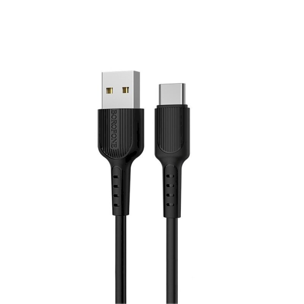 Кабель Borofone X16 USB-C 100см черный