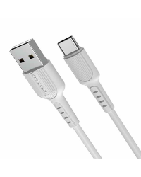 Кабель Borofone X16 USB-C 100см белый