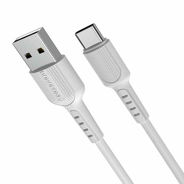 Кабель Borofone X16 USB-C 100см белый