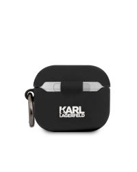 KLACA3SILCHBK Karl Lagerfeld Choupette Head силиконовый чехол для наушников Apple Airpods 3 черный