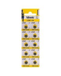 Vinnic AG5 / LR48 / SR754W / 193 / GP93A / 393 / Alkaline 1.5V Батарея (10шт.)