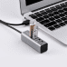 HOCO HUB HB1 Хаб 1 x 4 USB Разделитель серый