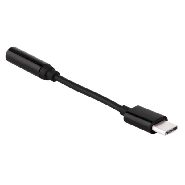 USB Type C to 3.5 mm mini jack Female Adapter black