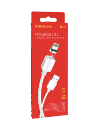 Кабель Borofone Magnetic BX57 Lightning 100 см белый