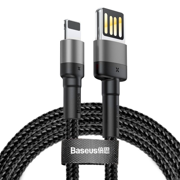 Двухсторонний USB Lightning Cable Baseus CALKLF-HG1 1.5A / 2m черный