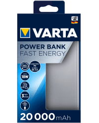 Портативный аккумулятор VARTA 20000mAh Silver