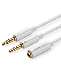 UGREEN AV141 3.5mm Female to 2 male audio cable (white)