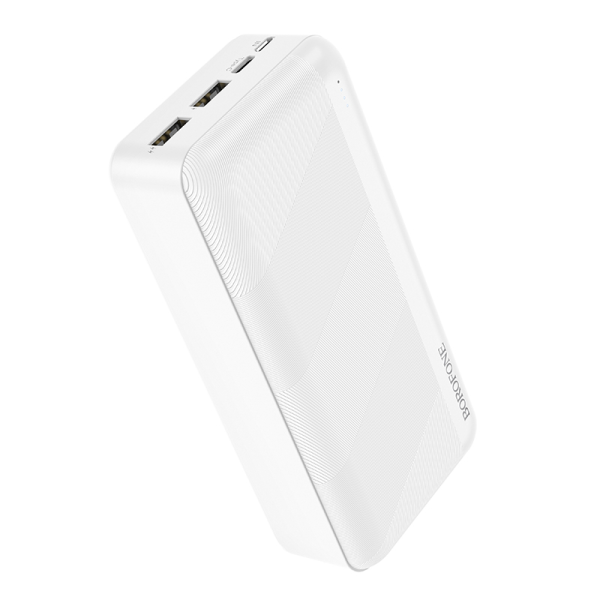 Borofone Power Bank 30000mAh BJ27B Pindar - 2xUSB - white