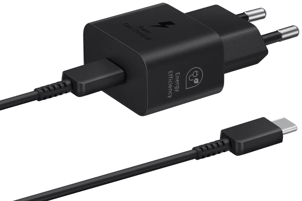 Samsung EP-T2510XBEGEU зарядное устройство 25W + USB-C провод 1М черное