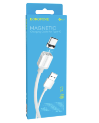 Кабель Borofone Magnetic BX57 USB-C 100см белый