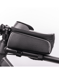 Waterproof bike frame bag with shielded phone holder Model02 black