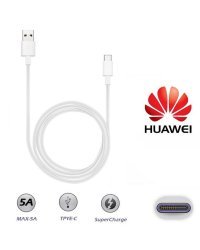 Huawei AP71 SuperCharge Оригинальный Type-C 3.1 Кабель для зарядки и данных 1m Белый (OEM)