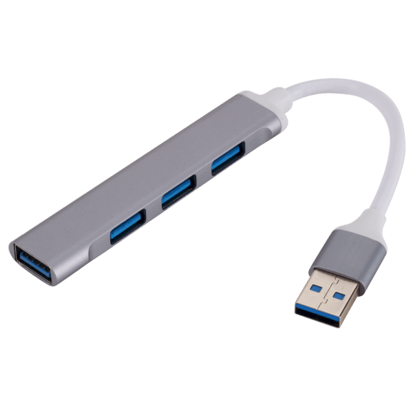 Мини адаптер Goodbuy (разветвитель) USB 3.0 на 4 x USB 3.0 серебристый