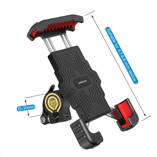 Joyroom JR-ZS264 Phone Holder For Bicycle and Motorcycle Black/Red