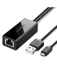 Ugreen external network adapter USB 100Mbps for Chromecast with 1m cable black (30985)