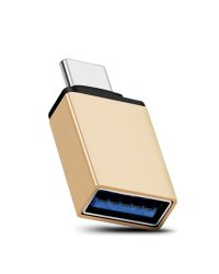 Адаптер Goodbuy OTG USB-C -> USB 3.0 золотой