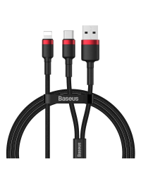 Baseus Cafule CATKLF-EL91 USB-C -> Lightning Провод для Зарядки 18W / PD 2.0 / 100 cm Черно - Красный