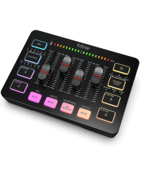 Fifine SC3 аудио микшер RGB | Streaming | XLR | 48V | Vocal черный