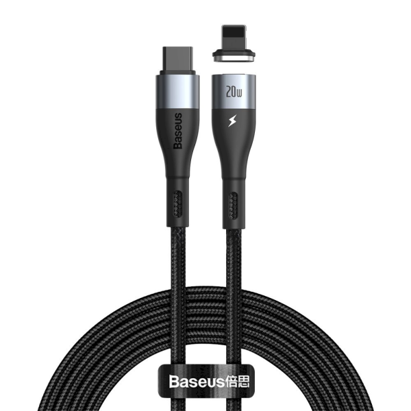 Baseus Zinc CATLXC-A01 USB-C -> Lightning провод для зарядки 20W / PD 2.0 / 200 cm черный