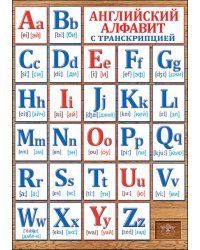 Карточка обучающая "Английский алфавит с транскрипцией"