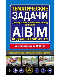 Правила дорожного движения + Тематические задачи для подготовки к экзамену в ГИБДД ABM 2024 (комплект из 2х книг) (ИК)