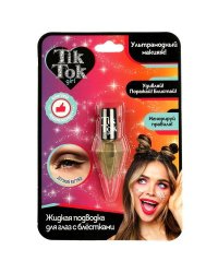 Подводка для глаз с блёстками, цвет: золотой TIK TOK GIRL в кор.60*12шт