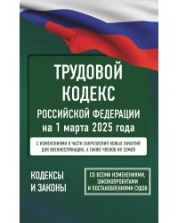 Трудовой кодекс Российской Федерации на 1 марта 2025 года. Со всеми изменениями, законопроектами и постановлениями судов