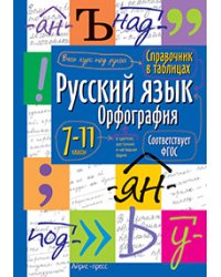 Справочник в таблицах. Русский язык.Орфография. 7-11 класс