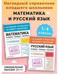 Комплект из 2-х книг. Справочник: Математика + Русский