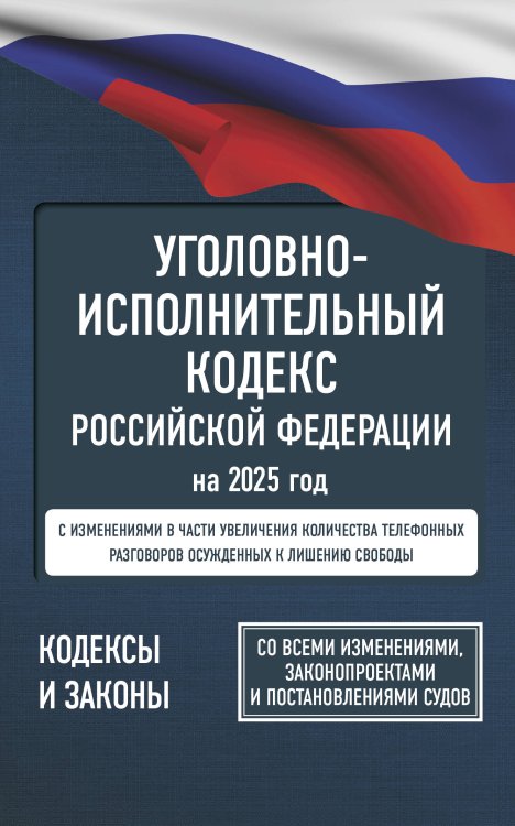 Уголовно-исполнительный кодекс Российской Федерации на 2025 год. Со всеми изменениями, законопроектами и постановлениями судов