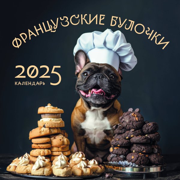 Французские булочки. Календарь настенный на 2025 год (300х300)