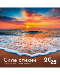 Сила стихии. 12 невероятных явлений природы. Календарь настенный на 2025 год (300х300 мм)