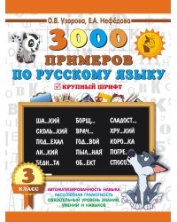 3000 примеров по русскому языку. 3 класс