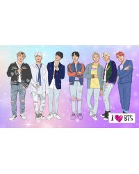 Кардхолдер (215*65мм) I love BTS. оф. 1