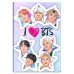 Обложка для паспорта. I love BTS