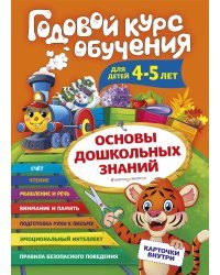 Годовой курс обучения: для детей 4-5 лет (карточки "Буквы")