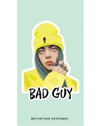 Billie Eilish. Фигурная магнитная закладка. Желтый